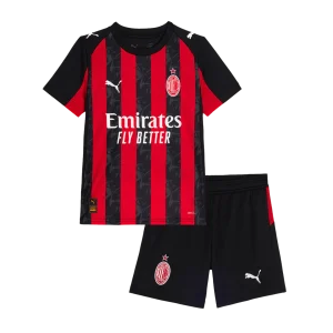 AC Milan Domicile Maillot Kit 2025/26 Enfant Rouge