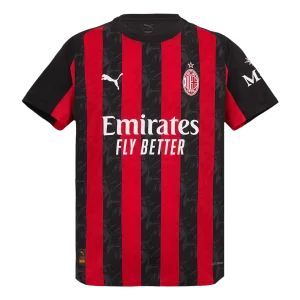 AC Milan Domicile Maillot 2025/26 Red&Black Authentique Grande Taille