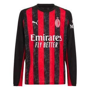 AC Milan Domicile Maillot Manches Longues 2025/26 Rouge&Noir